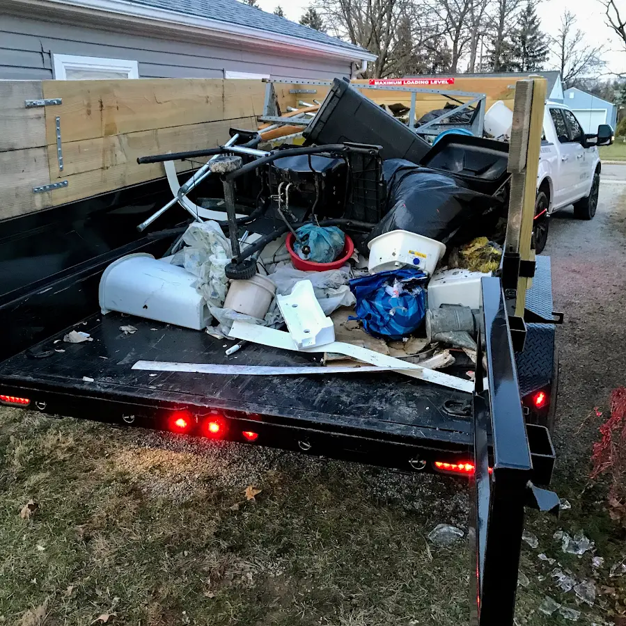 Roll-off dumpster delivered to a residential driveway in Cleburne